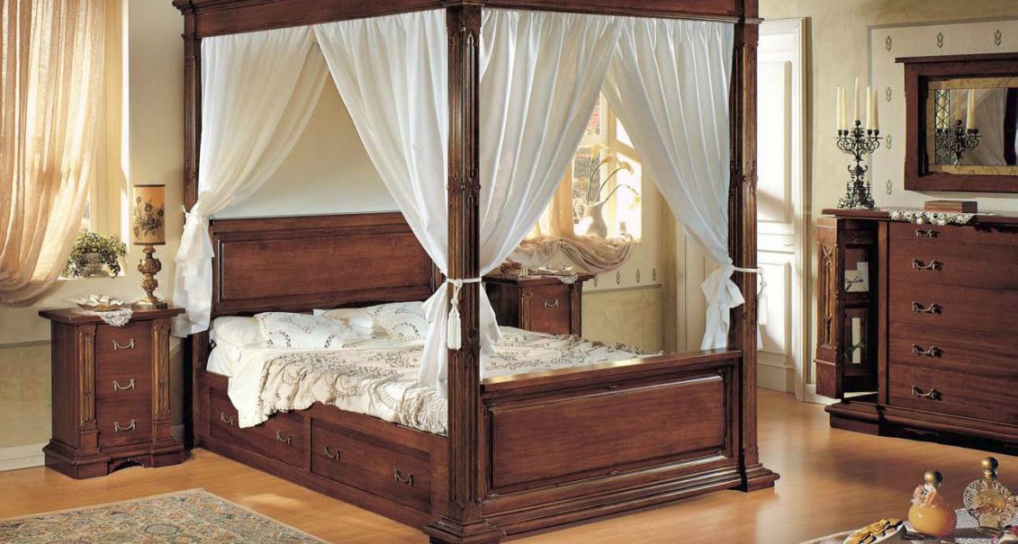 klasik tarz yatak odası mobilyaları