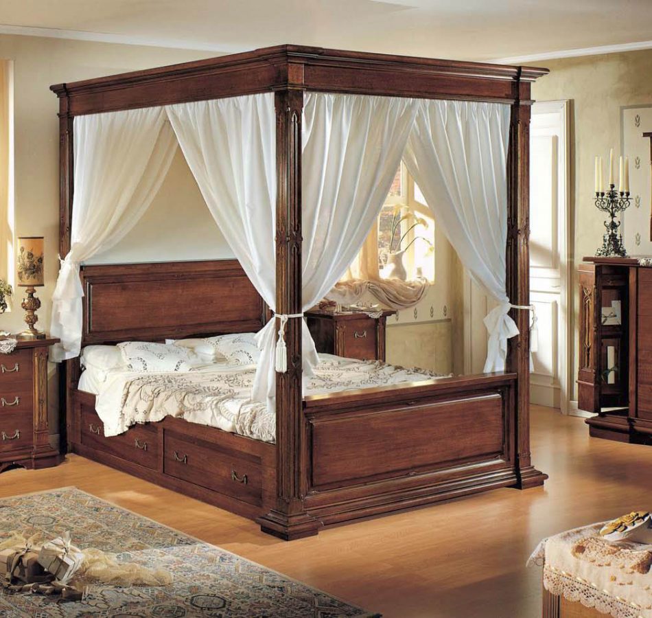klasik tarz yatak odası mobilyaları