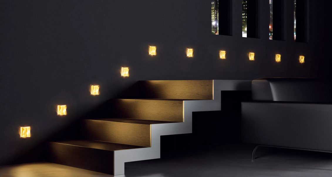 Merdivenlerde aydınlatma tasarımları
