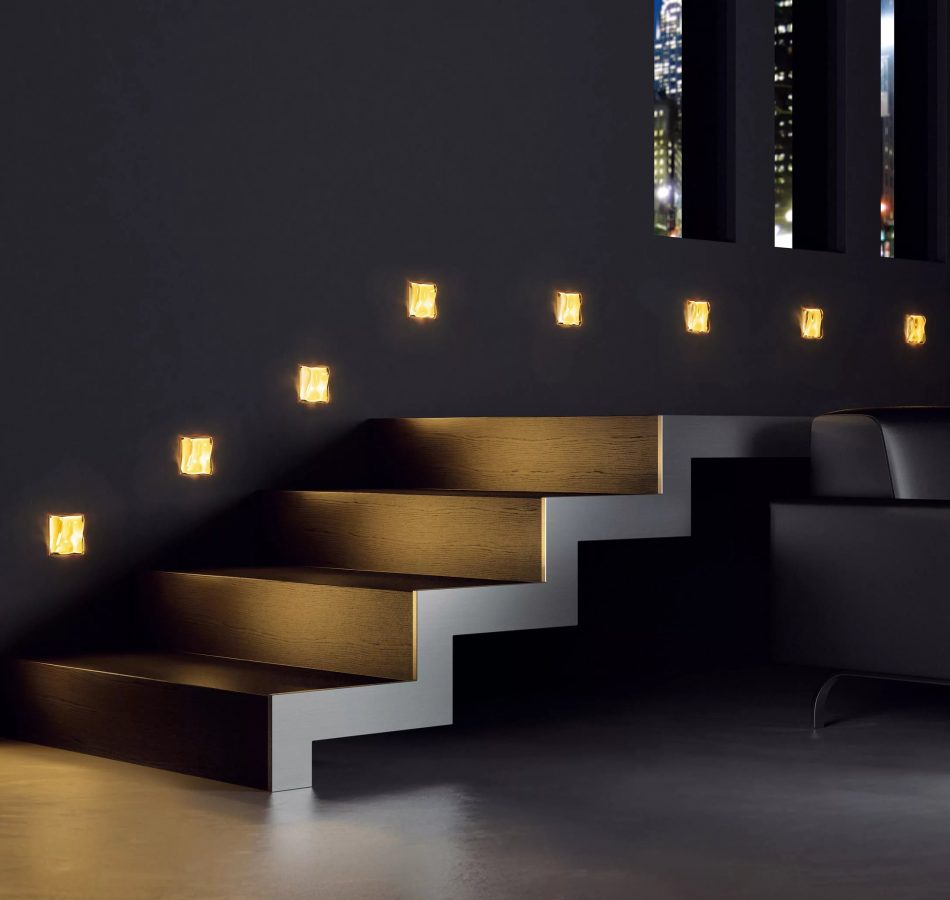 Merdivenlerde aydınlatma tasarımları